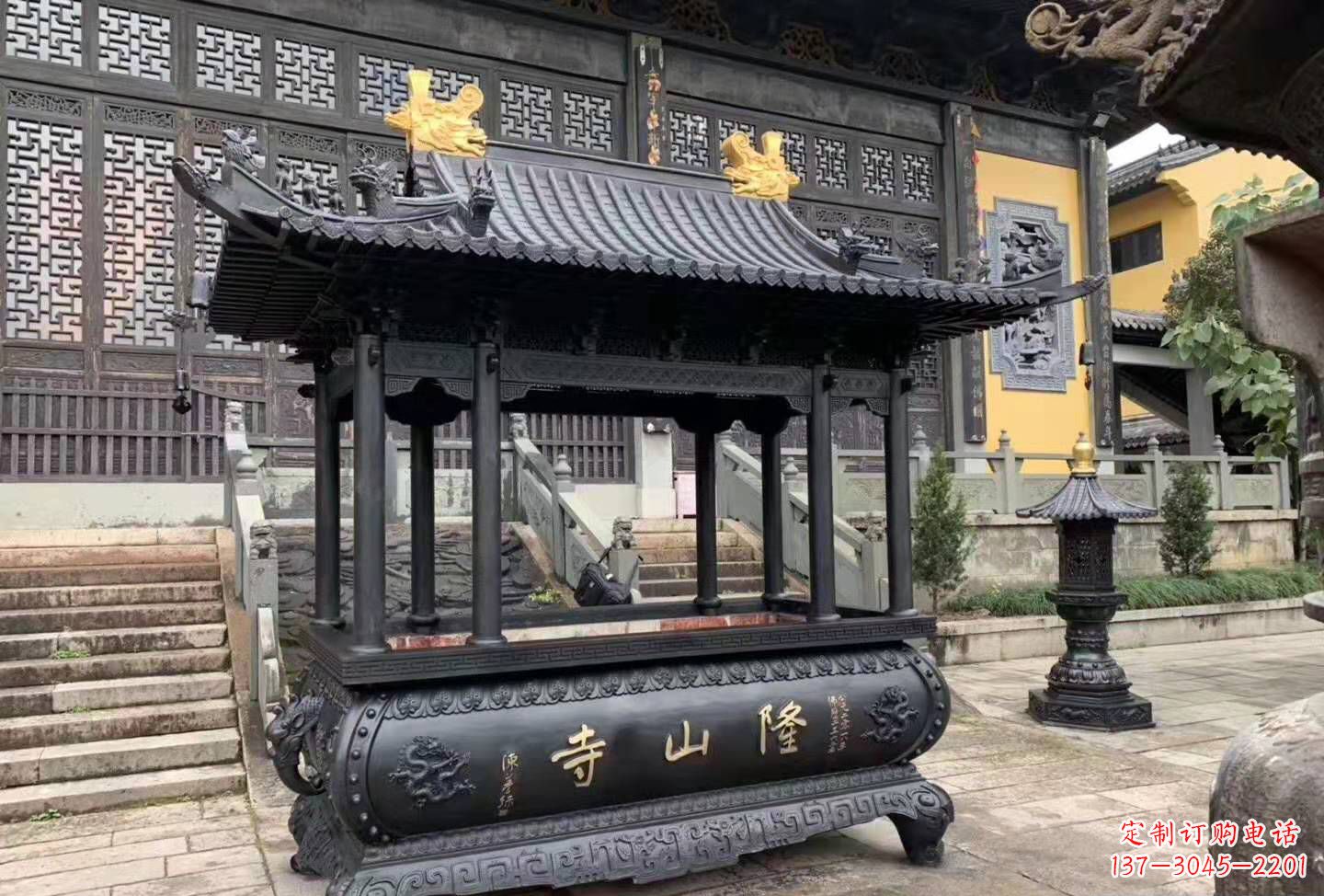 常州铜雕香炉寺庙景观户外摆件