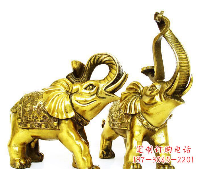 常州铜雕小象公园动物雕塑
