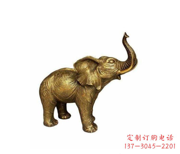 常州铜雕园林动物小象雕塑