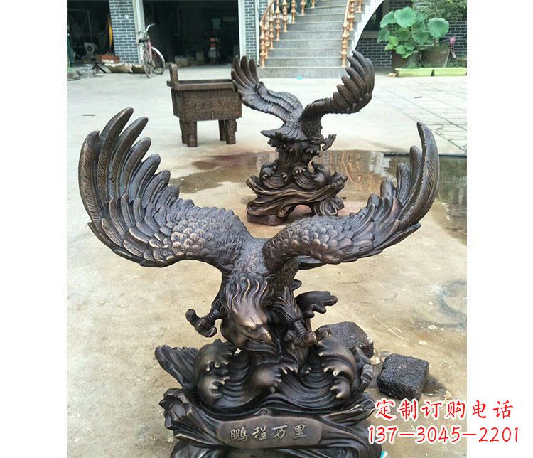 常州铜雕园林飞鹰动物雕塑