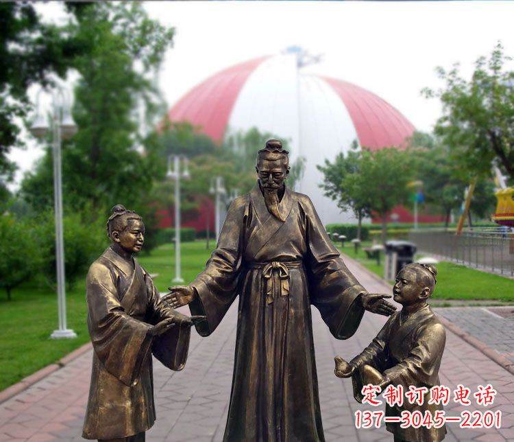 常州铜雕园林孔融让梨