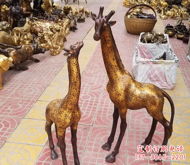 常州铜雕长颈鹿