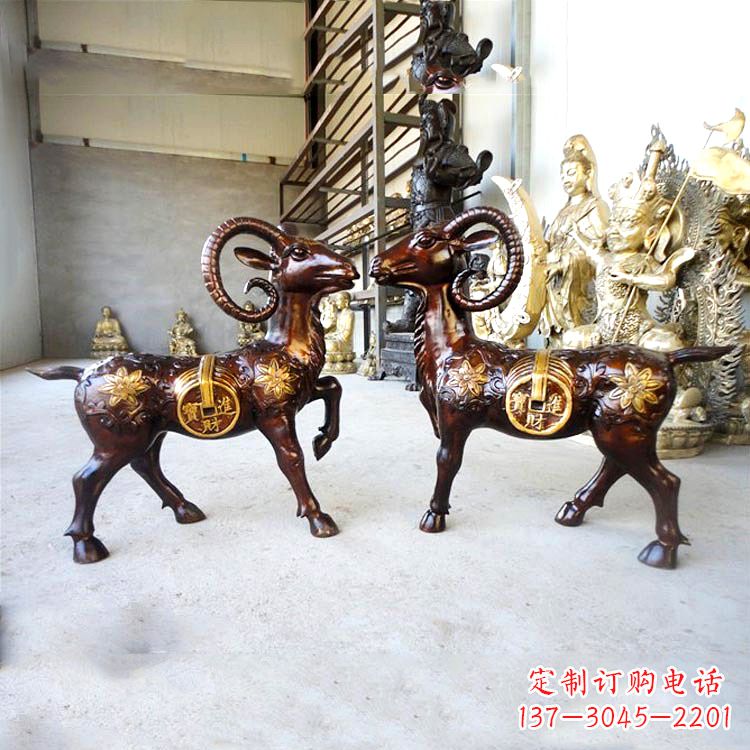 常州铜雕招财山羊