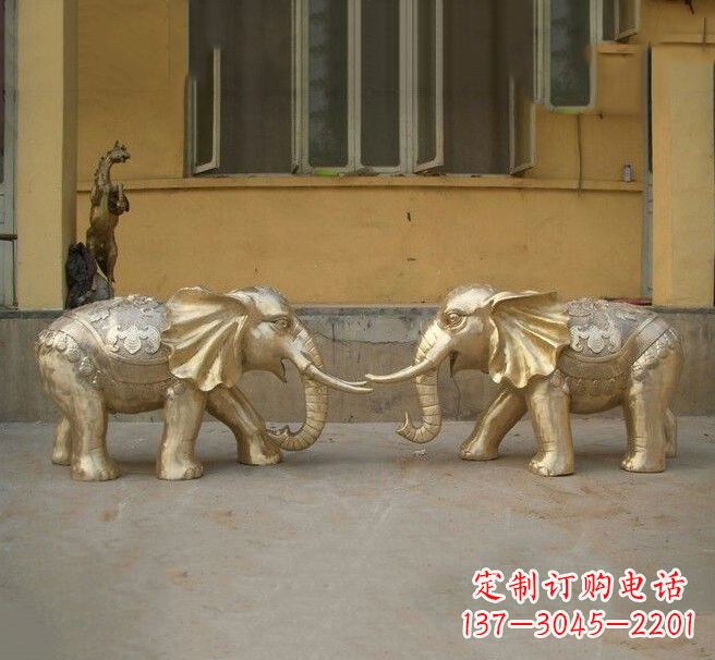 常州铜雕招财小象