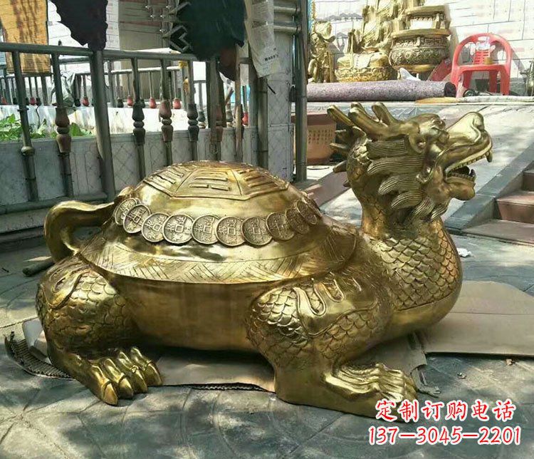 常州铜雕镇宅神兽龙龟雕塑