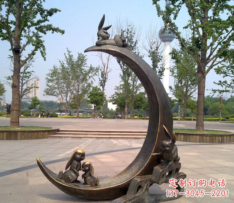 常州兔子铜雕
