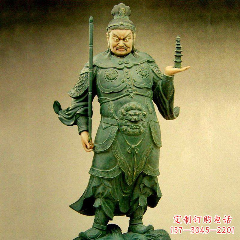 常州托塔天王彩绘雕塑