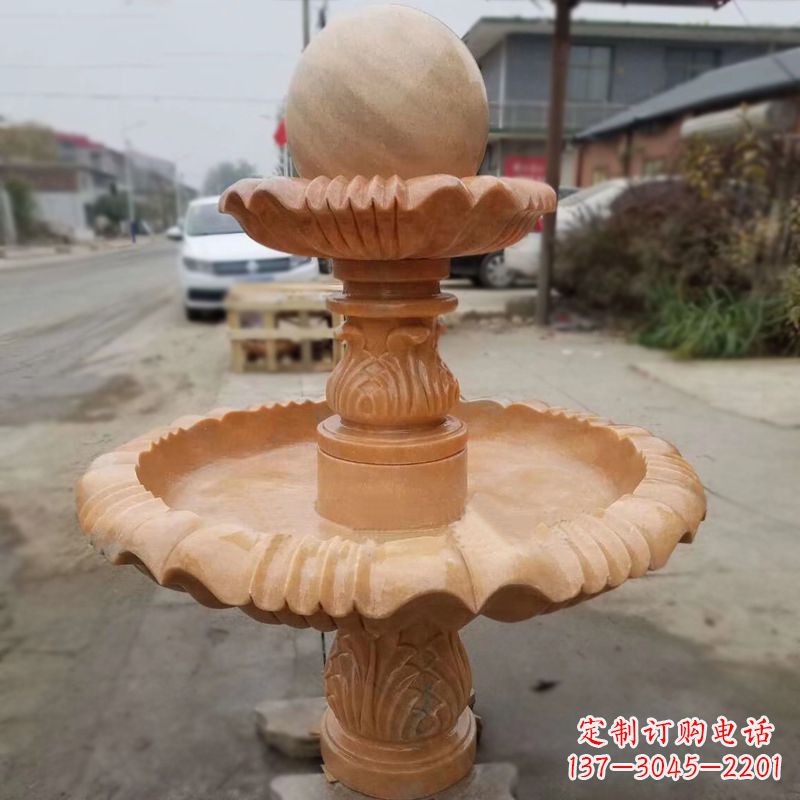 常州晚霞红风水球