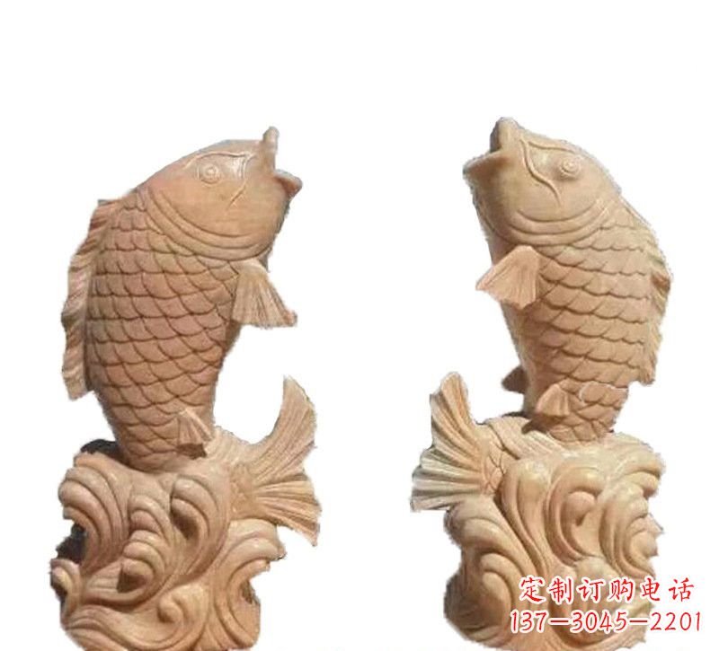 常州晚霞红公园喷水鲤鱼石雕
