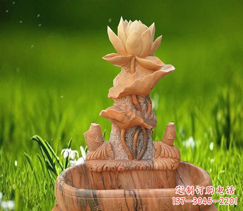 常州晚霞红景观荷花水池