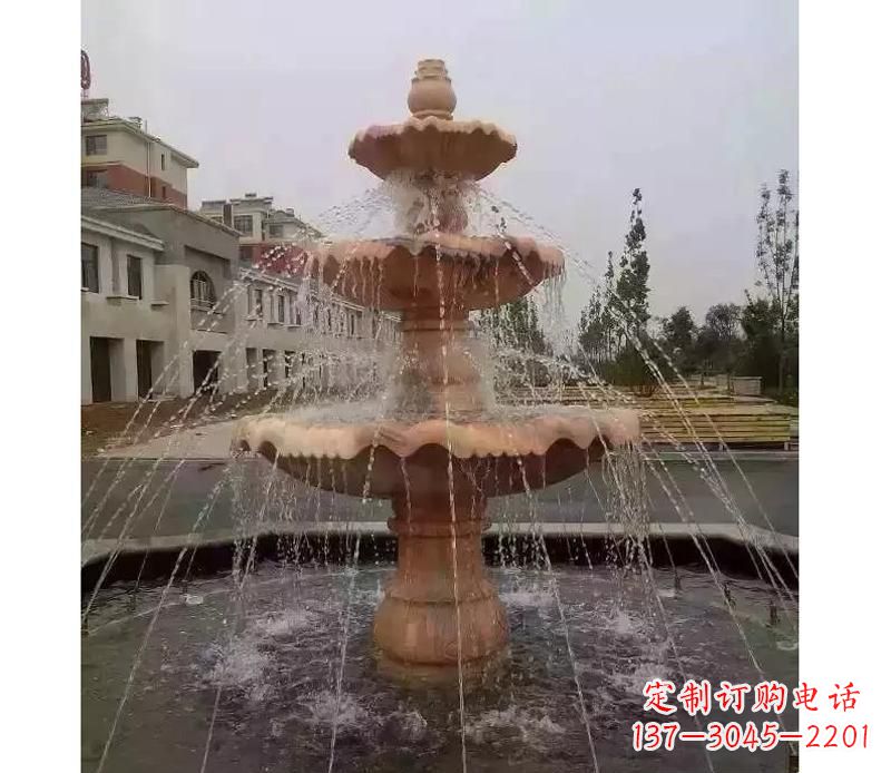 常州晚霞红喷泉雕塑