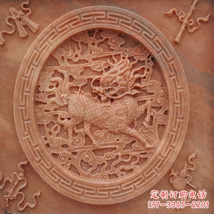常州晚霞红麒麟建筑装饰壁画