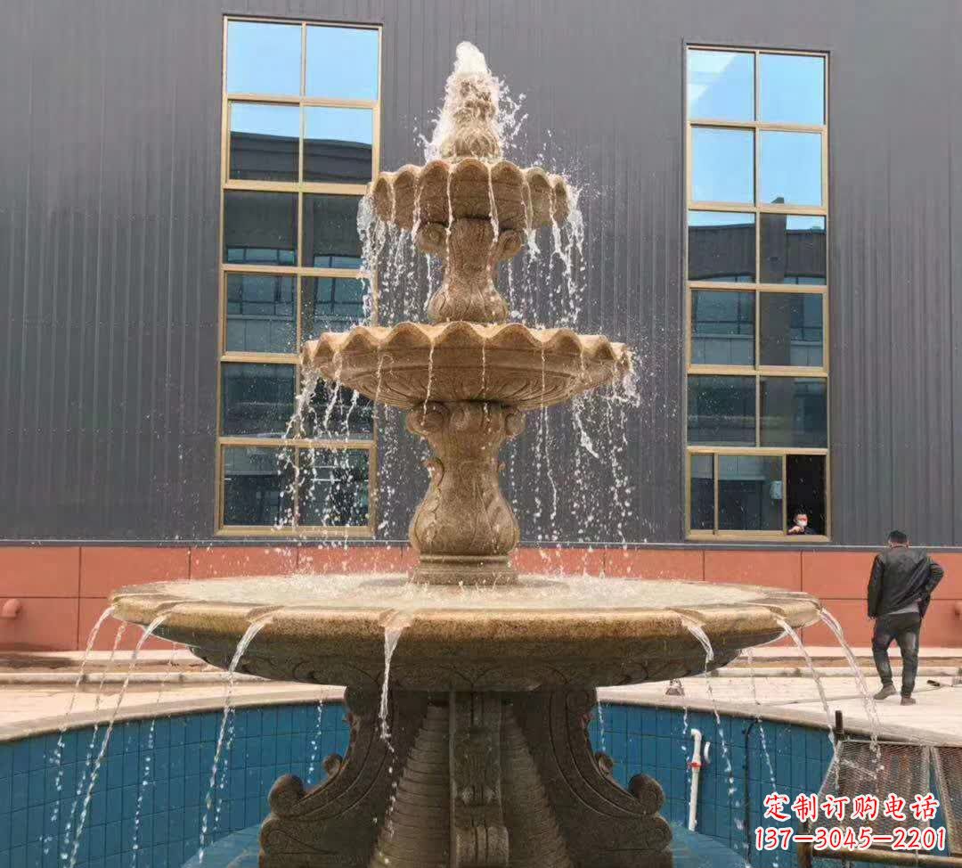 常州晚霞红三层音乐喷泉