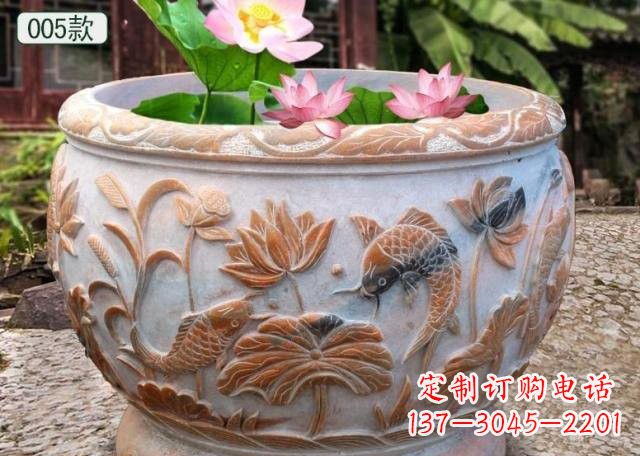 常州晚霞红水缸鱼缸雕塑