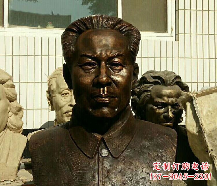 常州伟人刘少奇胸像铜雕