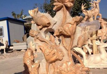 常州精美而独特的莲花石雕展现家居美学
