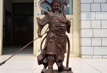 常州唯美古典风格关公铜雕像