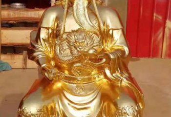 常州传承经典，漆金关公神像雕塑