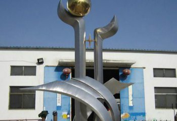 常州中领雕塑：不锈钢树叶雕塑，精美绝伦