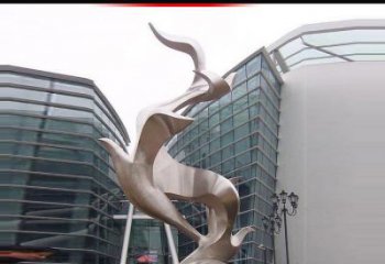 常州不锈钢雄鹰雕塑，永久定制精美景观