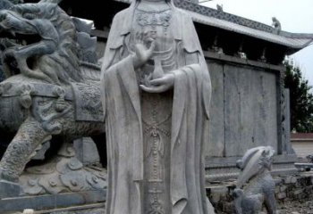 常州青石仿古观音雕像|传承古代神话传统