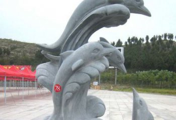 常州青石海豚雕塑由中领雕塑制作，是一款以海豚…