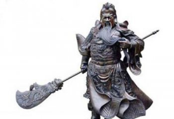常州关羽青铜雕塑，传承历史的精神
