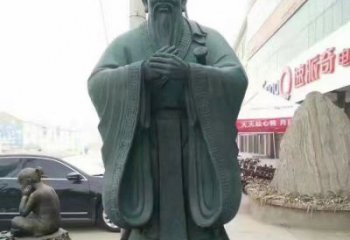 常州精美的青铜孔子雕像
