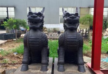 常州青铜精美麒麟雕塑，注入艺术气息