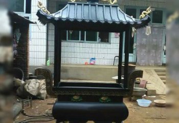 常州中领雕塑精美全铜香炉古典雕塑