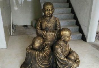 常州中国领雕塑推出的金色佛祖三像是一件令人惊…
