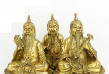 常州三清祖师神像铜雕，古典经典展现