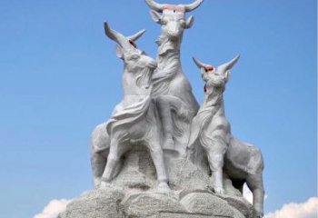 常州多彩山羊雕塑精美制作