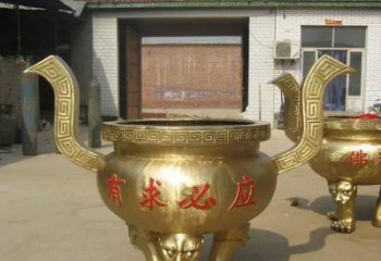 常州三足香炉铜雕，装点你的寺庙