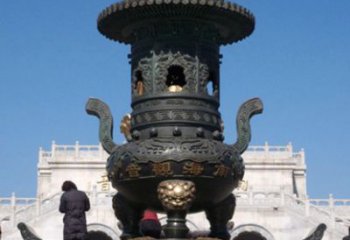 常州三足香炉铜雕唯美重现历史