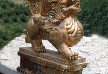 常州商场企业看门神兽“日进斗金”招财貔貅石雕