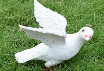 常州象征和平的少女和平鸽雕塑