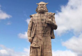 常州精美神农大型石雕像，由中领雕塑定制
