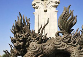 常州中领雕塑：神兽火麒麟铜雕定制