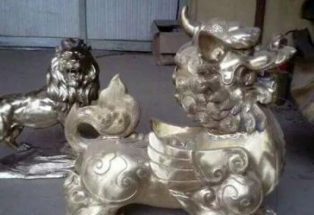 常州中领雕塑：貔貅铜雕精致雕塑