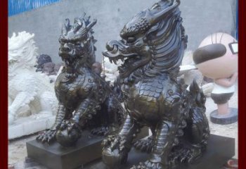 常州中领雕塑的麒麟铜雕是塑造精美的工艺结果。…