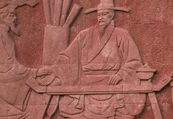 常州沈括砂岩浮雕，重现学校历史名人壁画