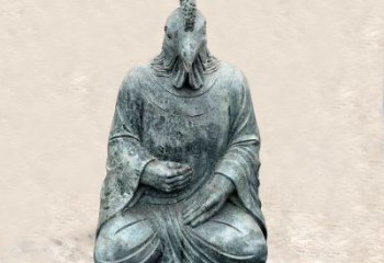 常州鸡兽融合的象征——全新兽首人身石雕
