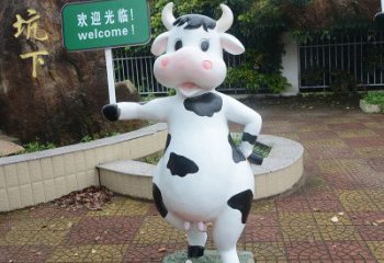 常州中领雕塑：生肖牛卡通雕塑