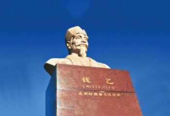 常州中领雕塑荣耀出品：十大名医之儿科之圣头像雕塑