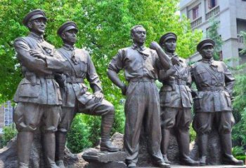常州名人元帅铜雕，让你永久记住他们