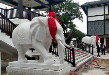 常州迎接观音祝福的精美大象观音栏杆