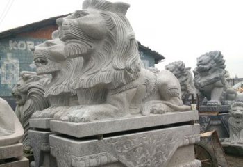 常州优质石雕汇丰狮子雕塑