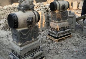 常州定制大象雕塑石雕门墩，传承中国古典文化