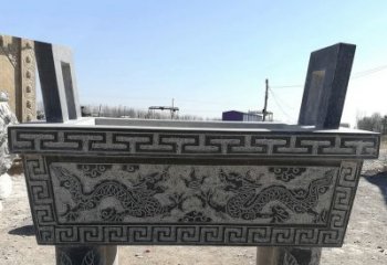 常州寺庙墓地祭祀四足方鼎，青石仿古石雕香炉